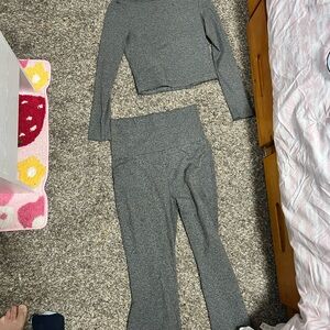 SHEIN Gray Long Sleeve Top